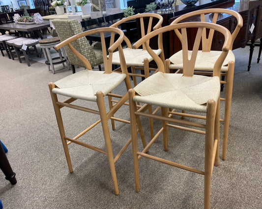 Set of 4 West Elm "Evelina" Bar Stools