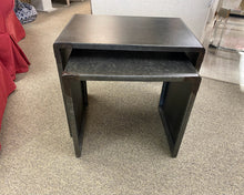 RH Industrial Zinc Nesting Table with Riveted Seams Side Tables