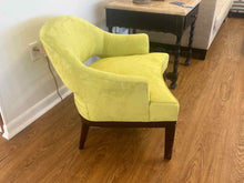 Chartreuse Microsuede Arm Chair