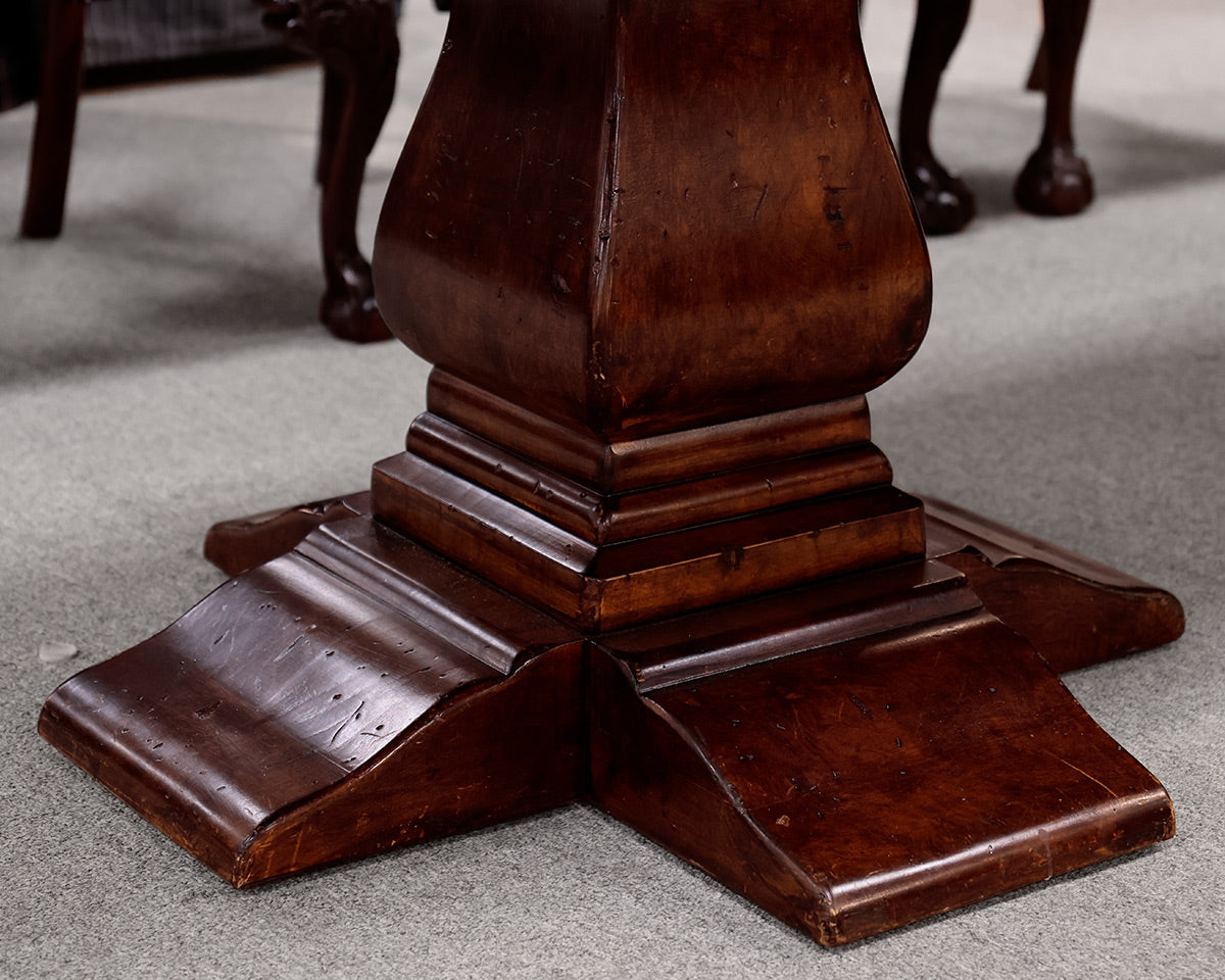 Arhaus Double Pedestal Rustic Dining Table