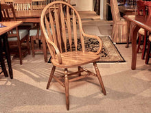 Set of 6 Oak  Bow Back Dining Chairs