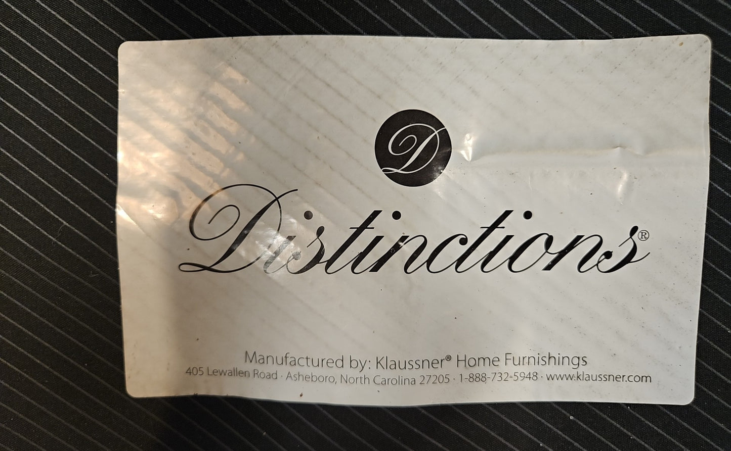 Klausner Charcoal Leather Sofa