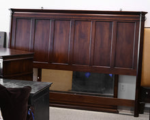 West Brothers Furniture Dark Maple King Panel Bed