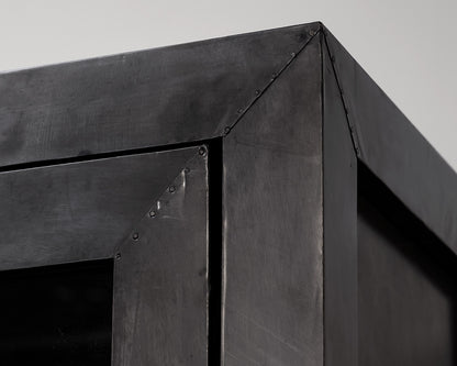 Restoration Hardware 'La Salle' Metal-Wrapped Cabinet