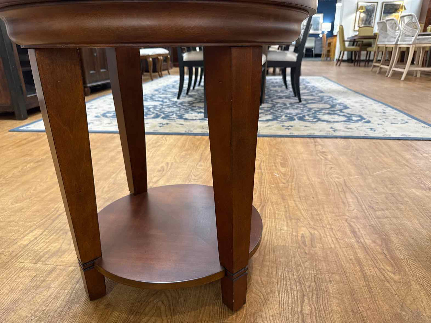 Bassett Pair of Round Side Tables