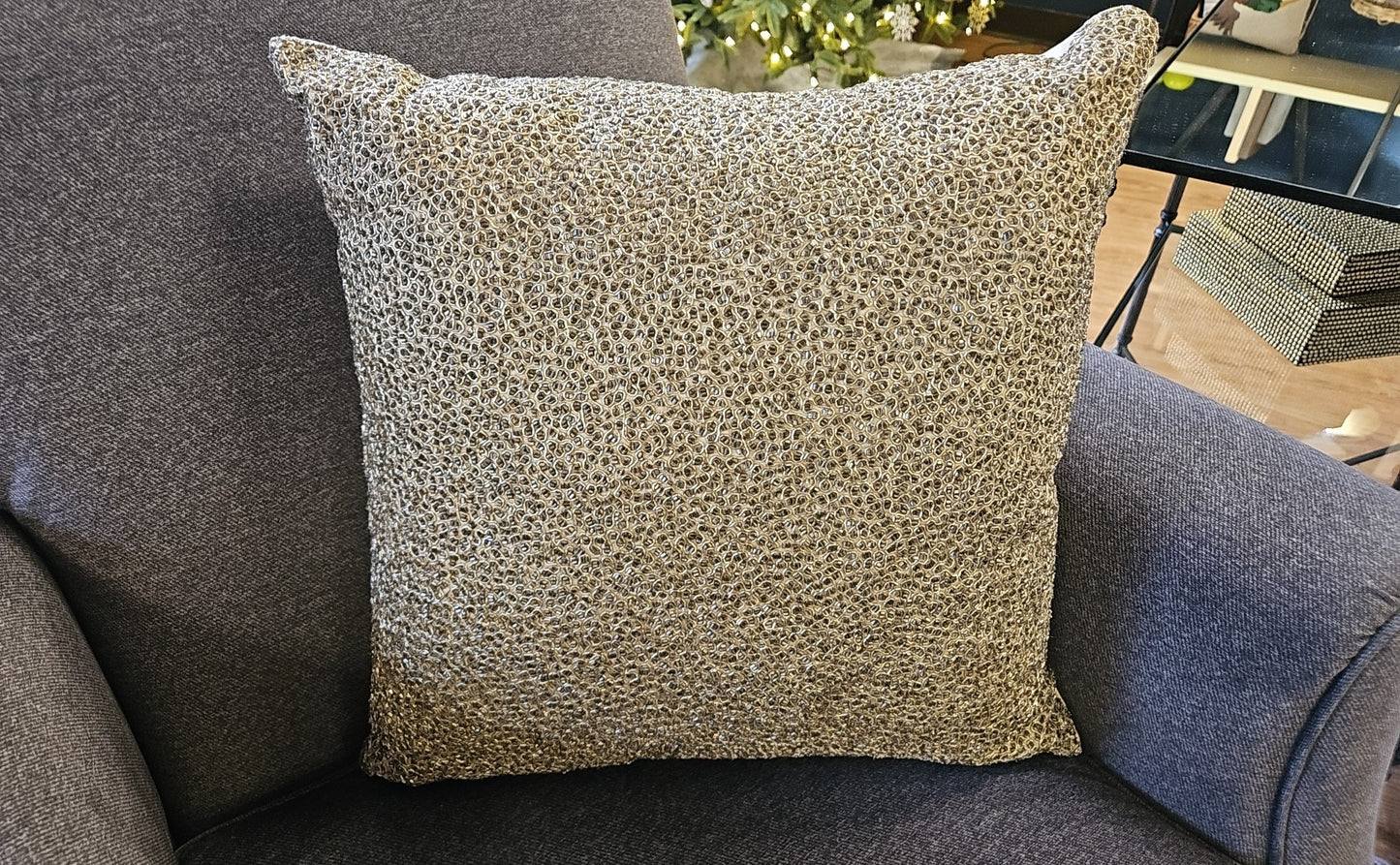 Pair Of Gold Accent Pillows