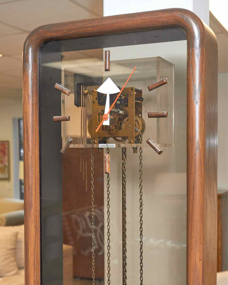 Howard Miller Mid Century Modern Grandfather Clock