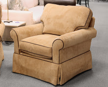 Pair of Highland House Upholstered Swivel Chairs
