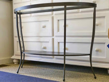 Wrought Iron Demilune Consoles