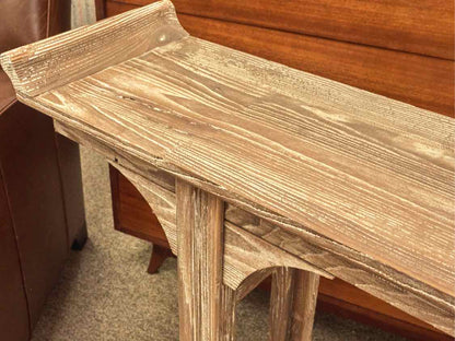 Ballard Design Ananda Console Table in Driftwood Finish