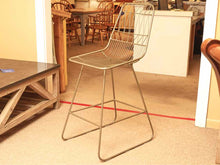Pair Of Bronzed Metal Wire Counter Stools