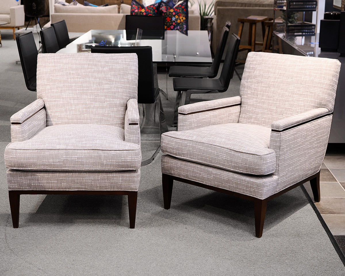 Pair of Hickory Chair Alexander Lounge Chairs