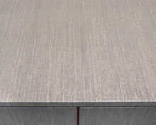 Four Door Linen Wrapped Server in Grey/Green