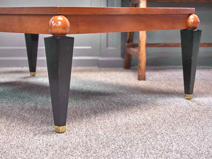 Ethan Allen 'Medallion' Two Tone Cocktail Table