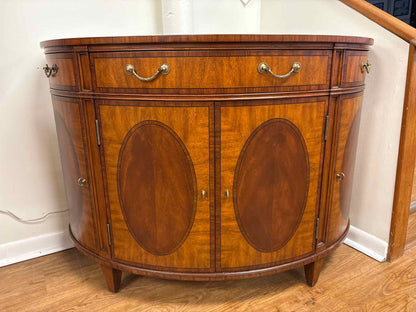 Ethan Allen Regency-Style Demi Lune Server