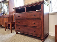 Aspenhome Cambridge Entertainment Chest in Brown Cherry Finish