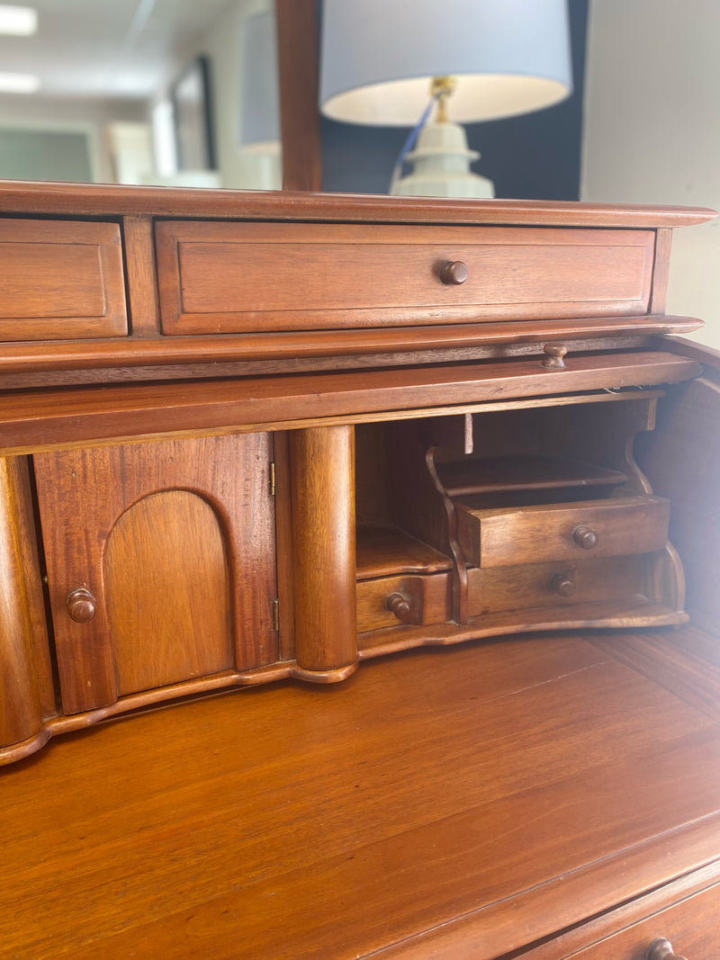 Colonial Cherry Roll Top Desk