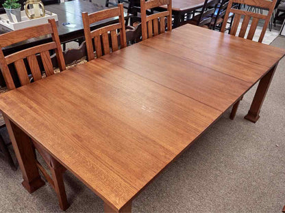 Mission Dining Table & Set of 8 Chairs