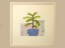 "Native Bud I" Matted Print in Whitewashed Textured Frame