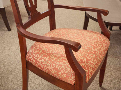 Saloom Cherry Oval  Dining Table with 6 Chairs
