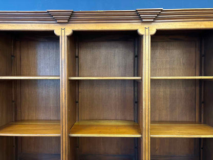 2-Piece Triple Bookcase with Adjustable Shelves