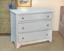 Three Drawer Rock Maple Dresser in White