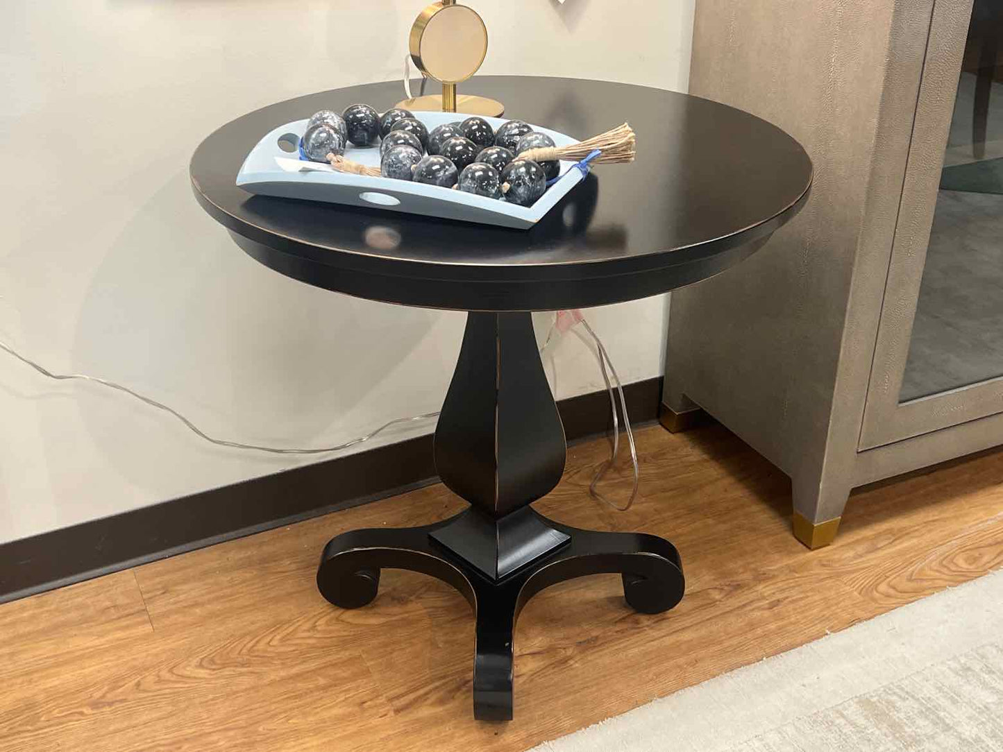 Crate & Barrel Black Empire Side Table