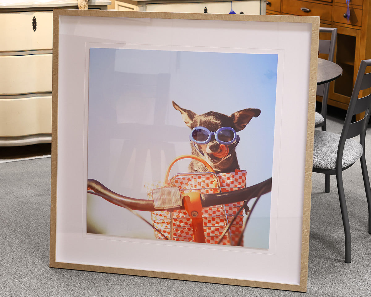 Retro Chihuahua Framed Artwork
