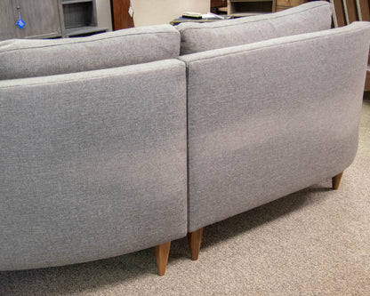 Room & Board 'Jasper' Curved Sectional in Medium Grey