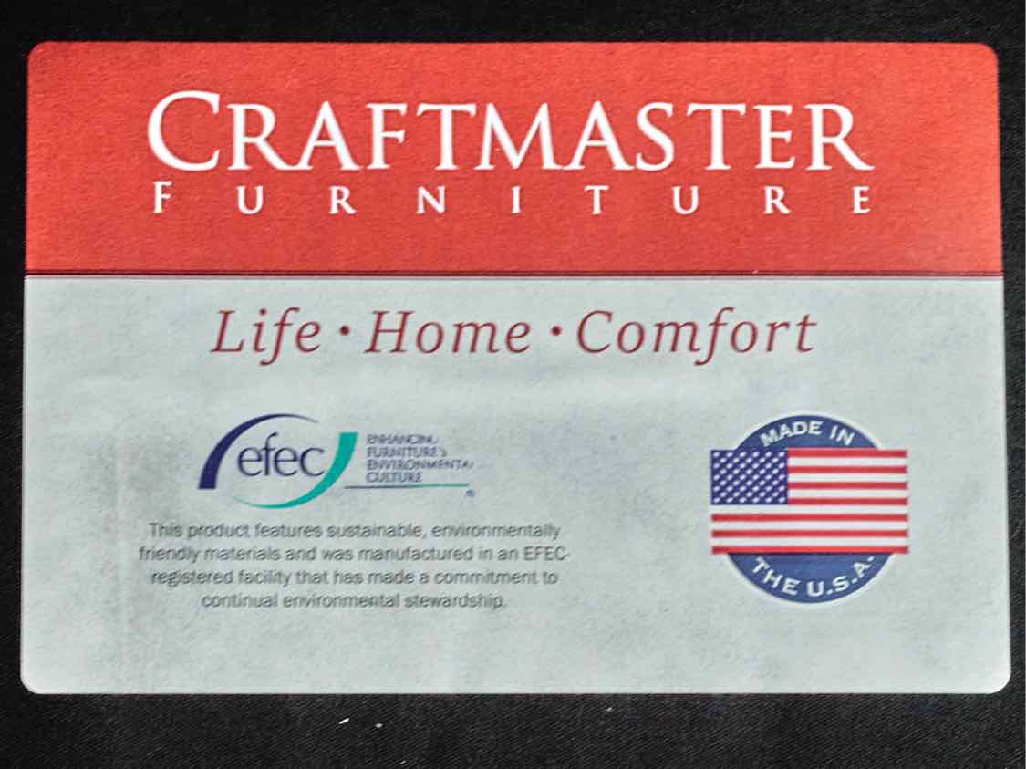 Pair of Craftmaster Saddle Brown Embossed Leather Chairs