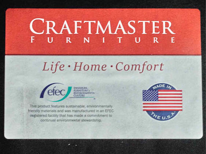 Pair of Craftmaster Saddle Brown Embossed Leather Chairs