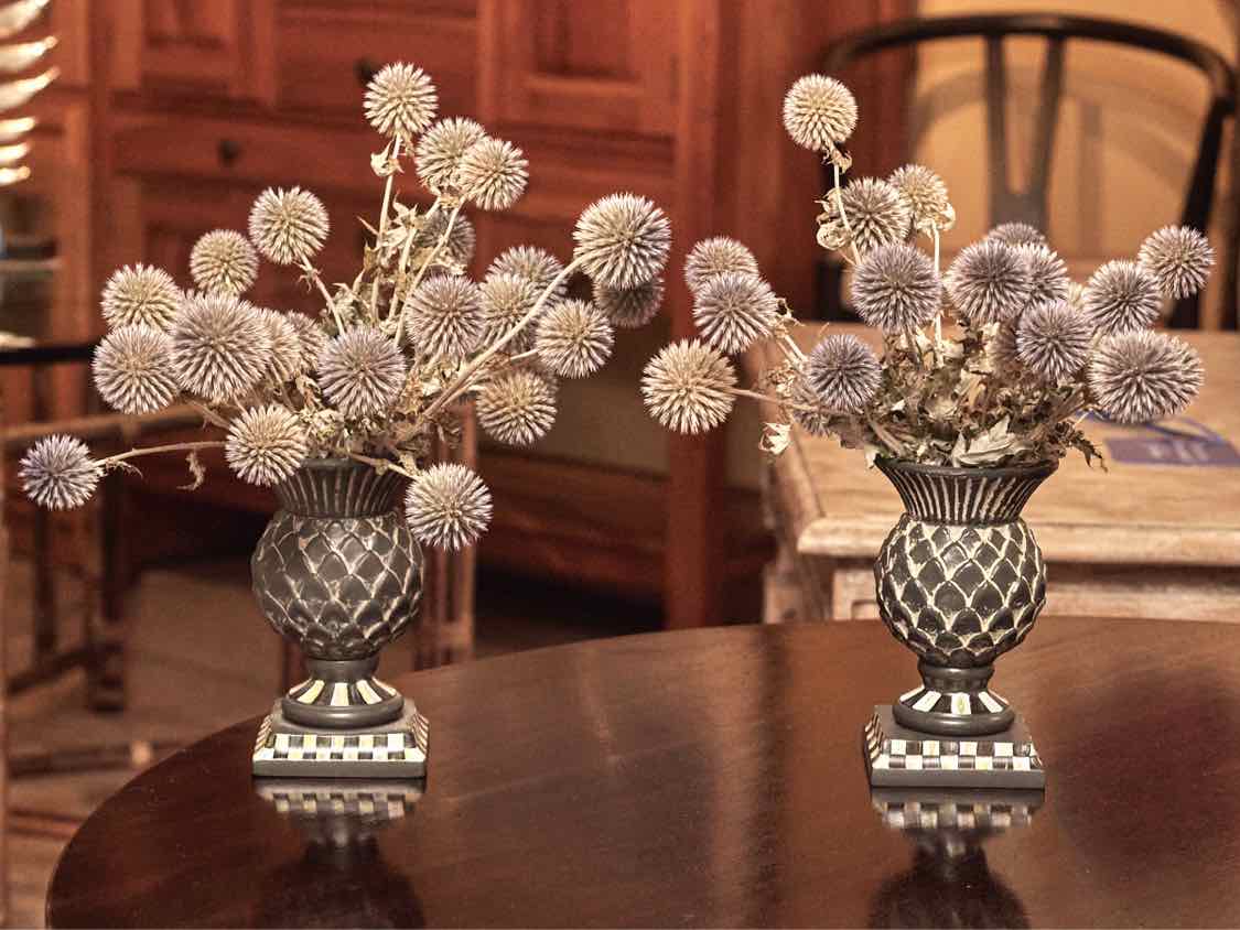 Pair Of Mackenzie Childs Style Vases
