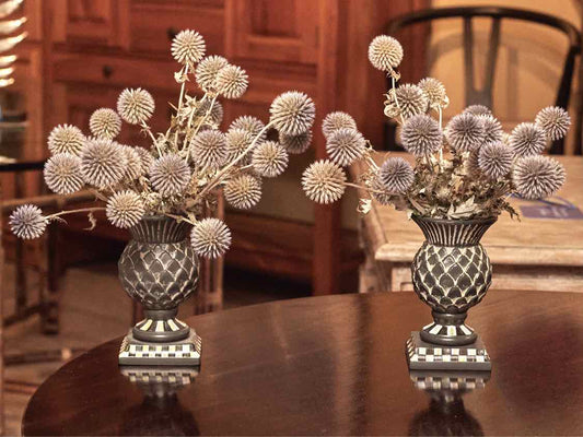 Pair Of Mackenzie Childs Style Vases