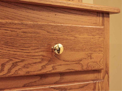 Oak  Hutch with 3 Glass Doors