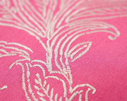 Pair of Custom Hickory Upholstered Pink Chairs