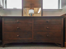 Ethan Allen Cherry Six Drawer Dresser & Mirror
