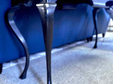 Black Crackle Finish Console with Caberiolet Legs