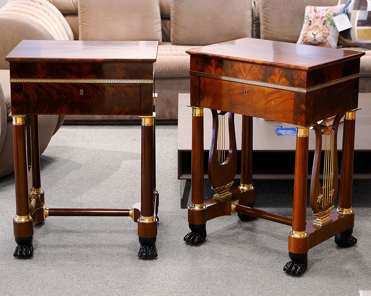 Pair of Kindel Empire Lannuier Nightstands