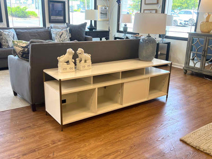 White Lacquer Media Console
