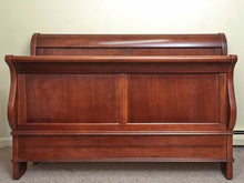Cherry Queen Sleigh  Bed with Panel Footboard