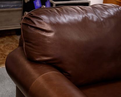 Bassett Leather Two-Piece Sectional