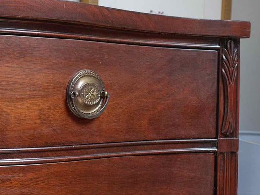 Huntly Mahogany Double Serpentine 9 Drawer  Dresser