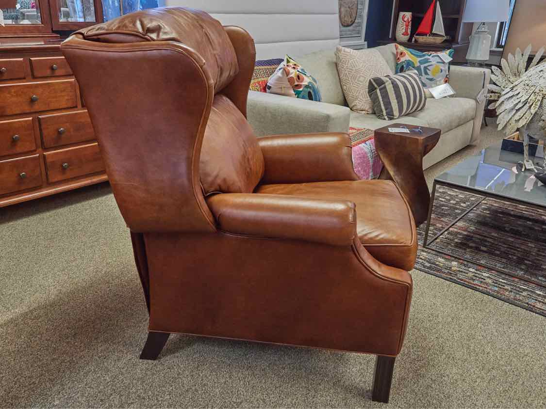 Ethan Allen 'Townsend'  Recliner in Old English Saddle Top Grain Leather