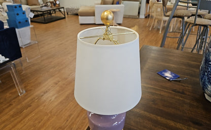 Porcelain Lavender Cover Jar Lamp