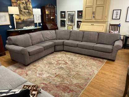 Flexsteel Curved Grey Sectional