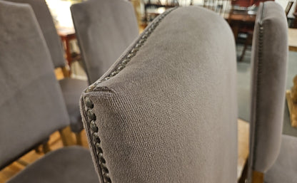 RH Set of 8 Empire Camelback Dining Chairs