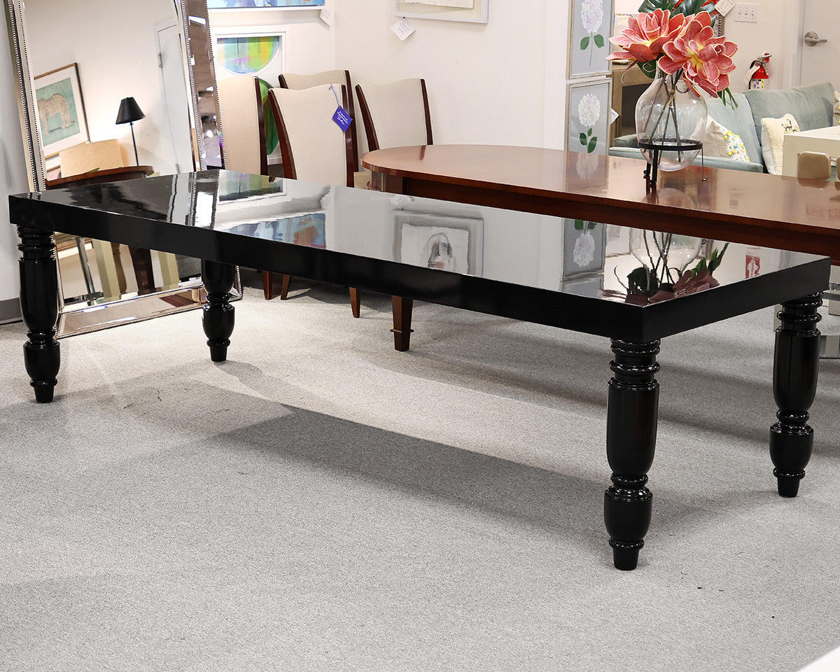 Black Lacquer Dining Table
