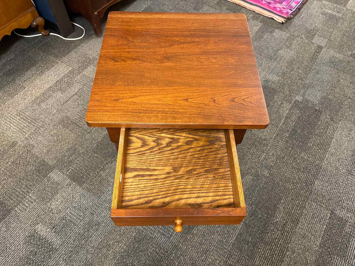 Tom Seely Cherry One Drawer Nightstand