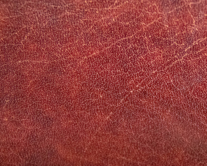 Hancock and Moore Cranberry Spice Leather Loveseat