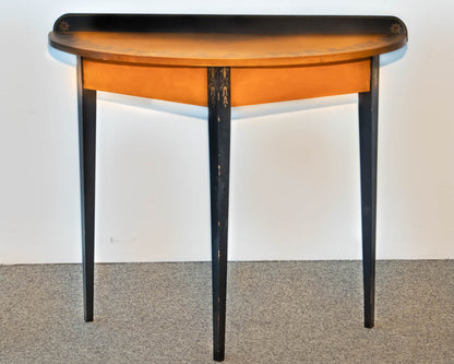 Hitchcock Maple Demilune Console